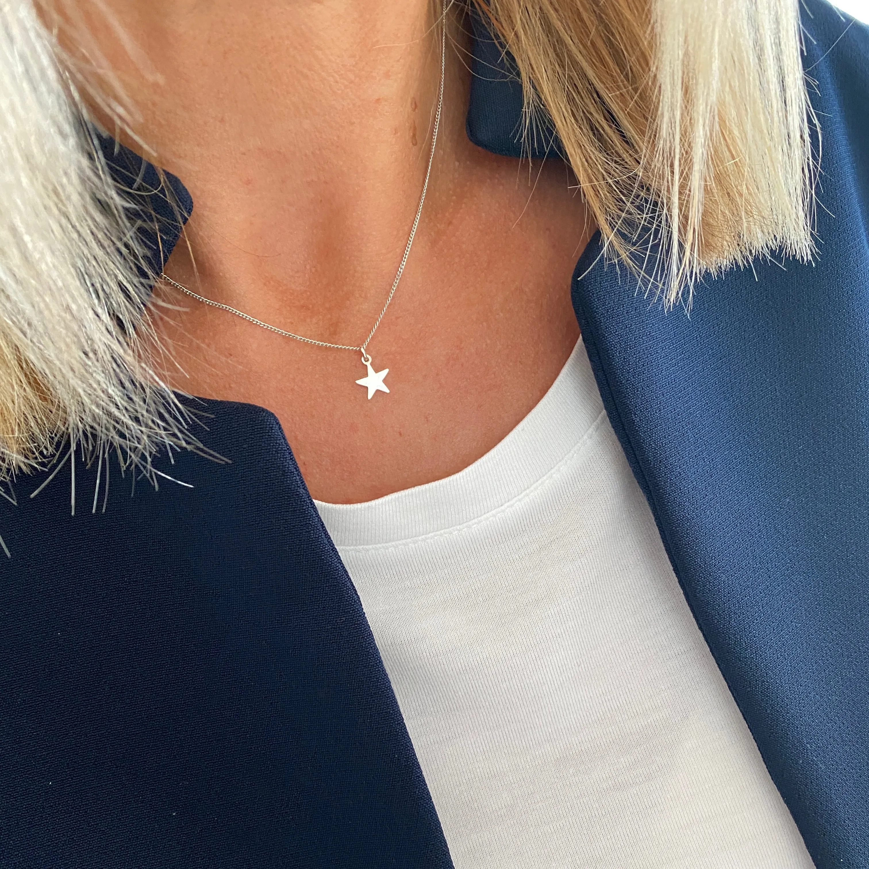 Silver Star Necklace