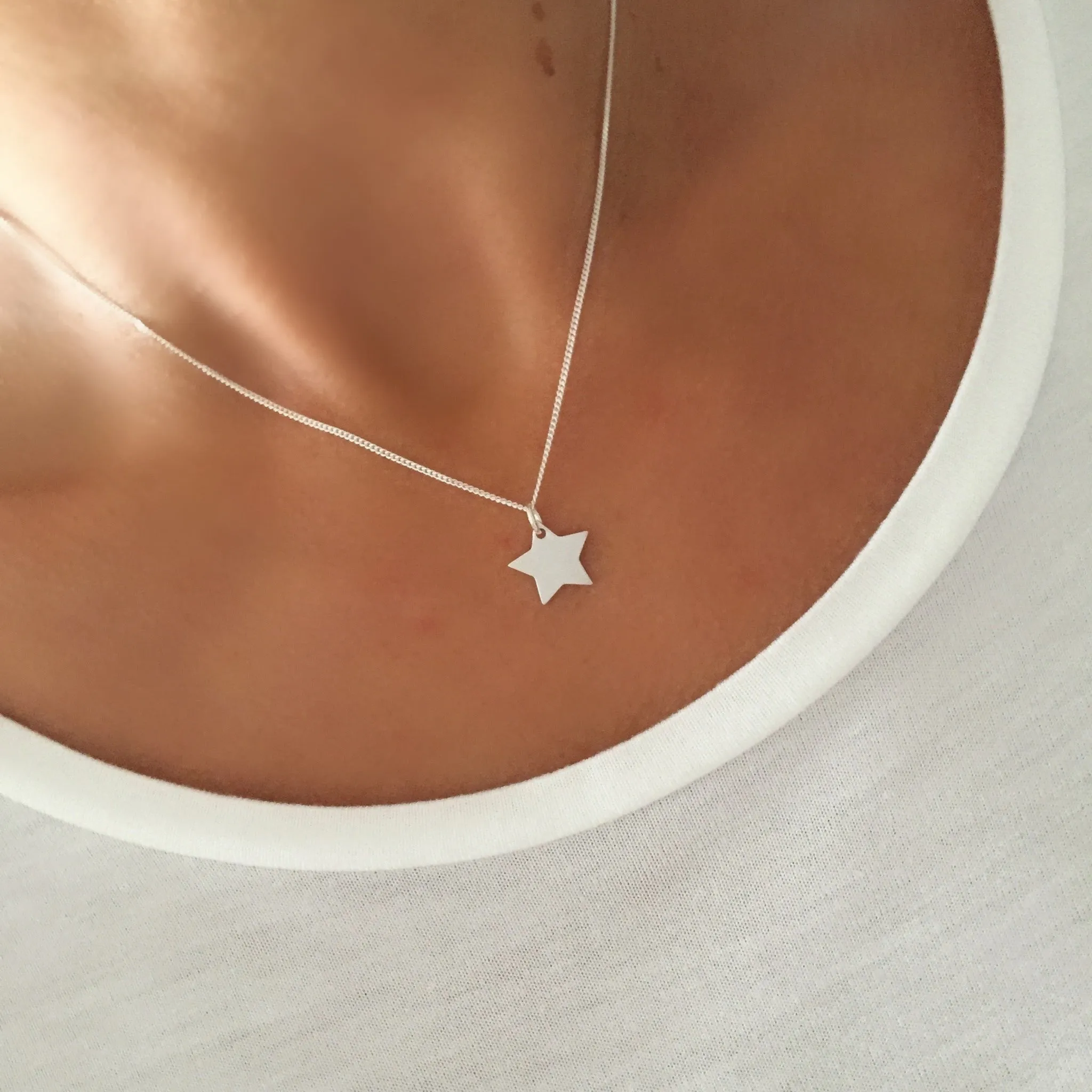 Silver Star Necklace