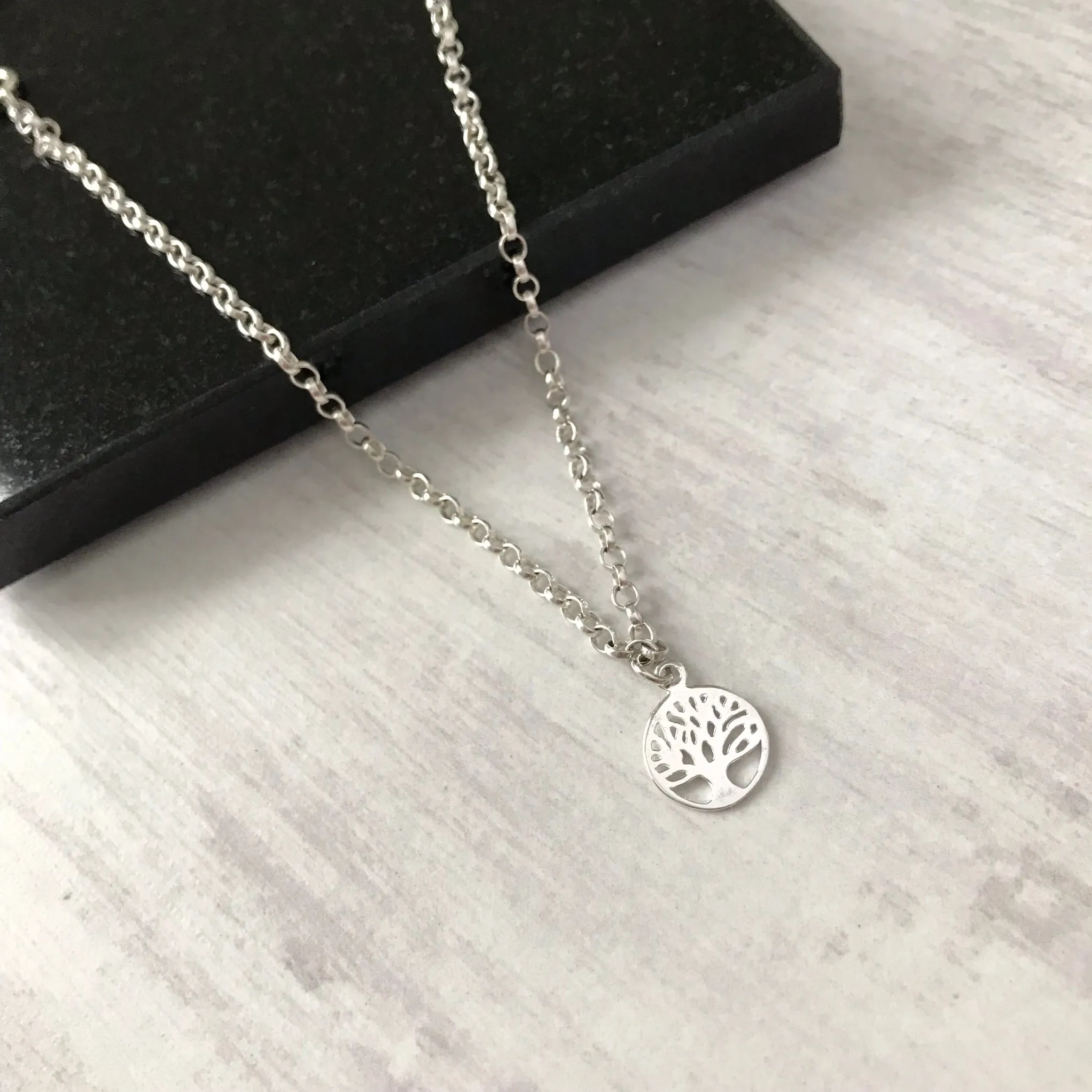 Silver Tree of Life Anklet