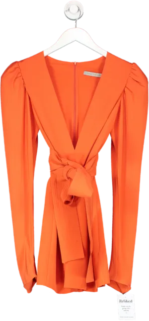 Silvia Tcherassi Orange Otavia Dress UK XS