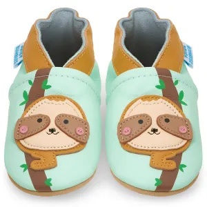 Sloth Soft Leather Baby Shoes