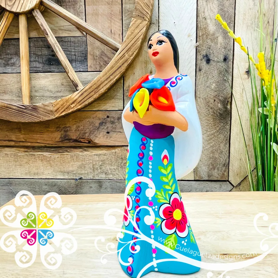 Small Juanita Michoacana Doll - Ceramic Statue