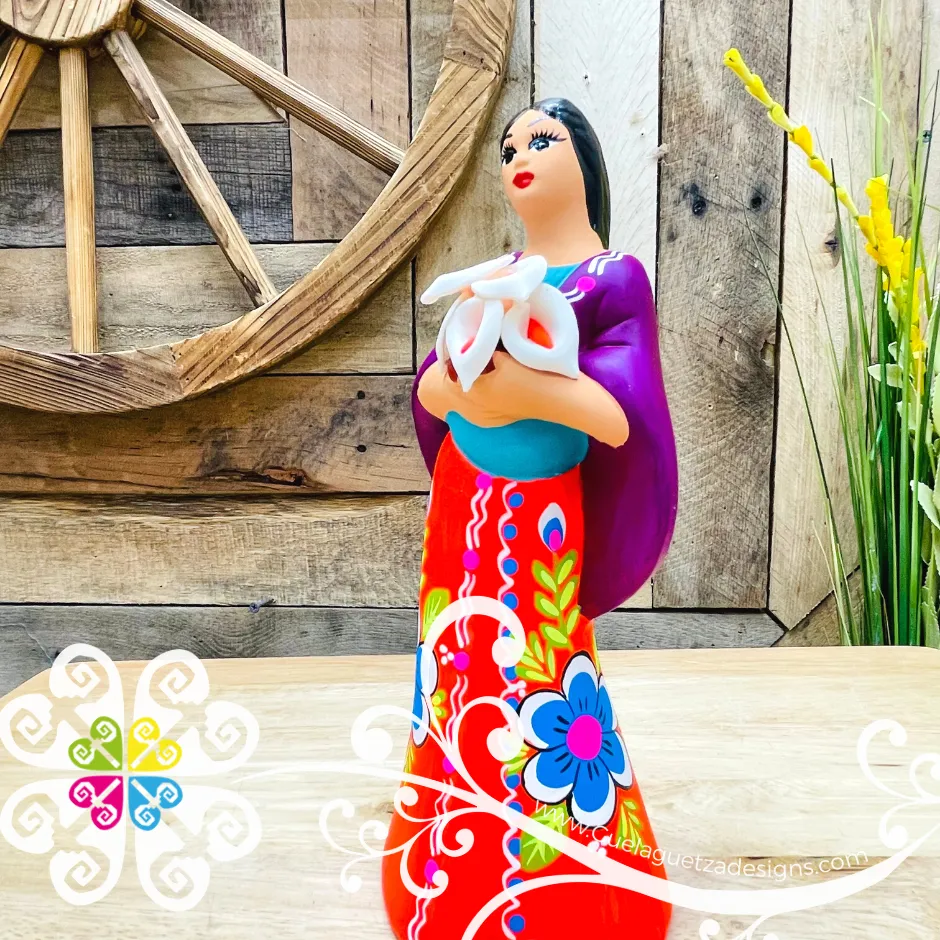 Small Juanita Michoacana Doll - Ceramic Statue