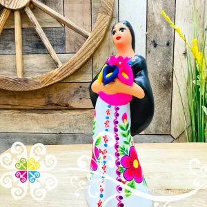 Small Juanita Michoacana Doll - Ceramic Statue