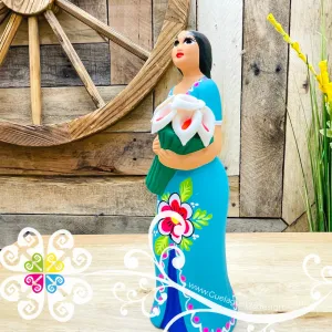 Small Maria Michoacana Doll - Ceramic Statue