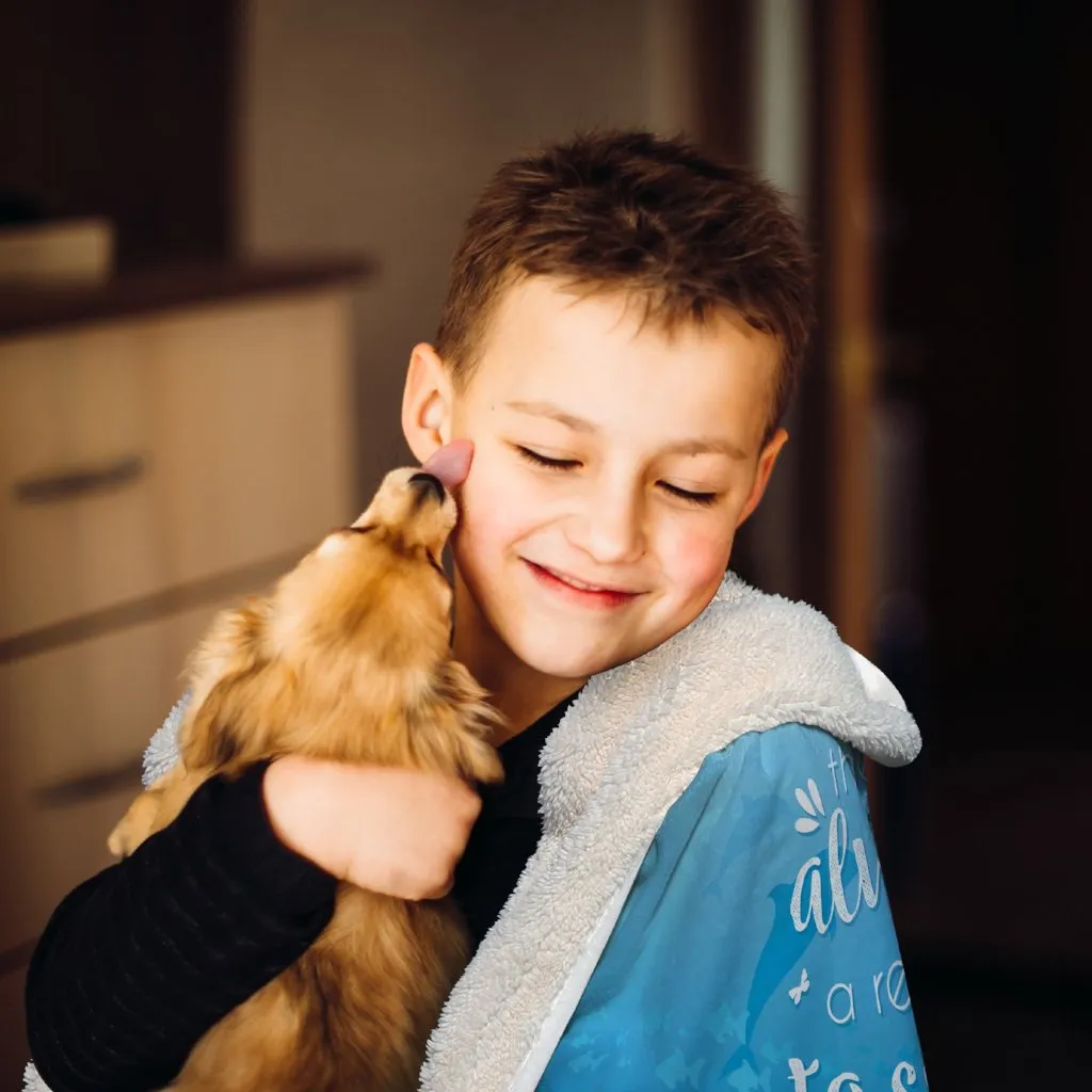 Smile Hooded Blanket