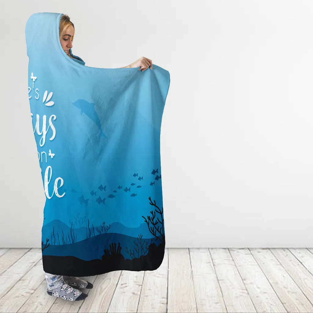 Smile Hooded Blanket