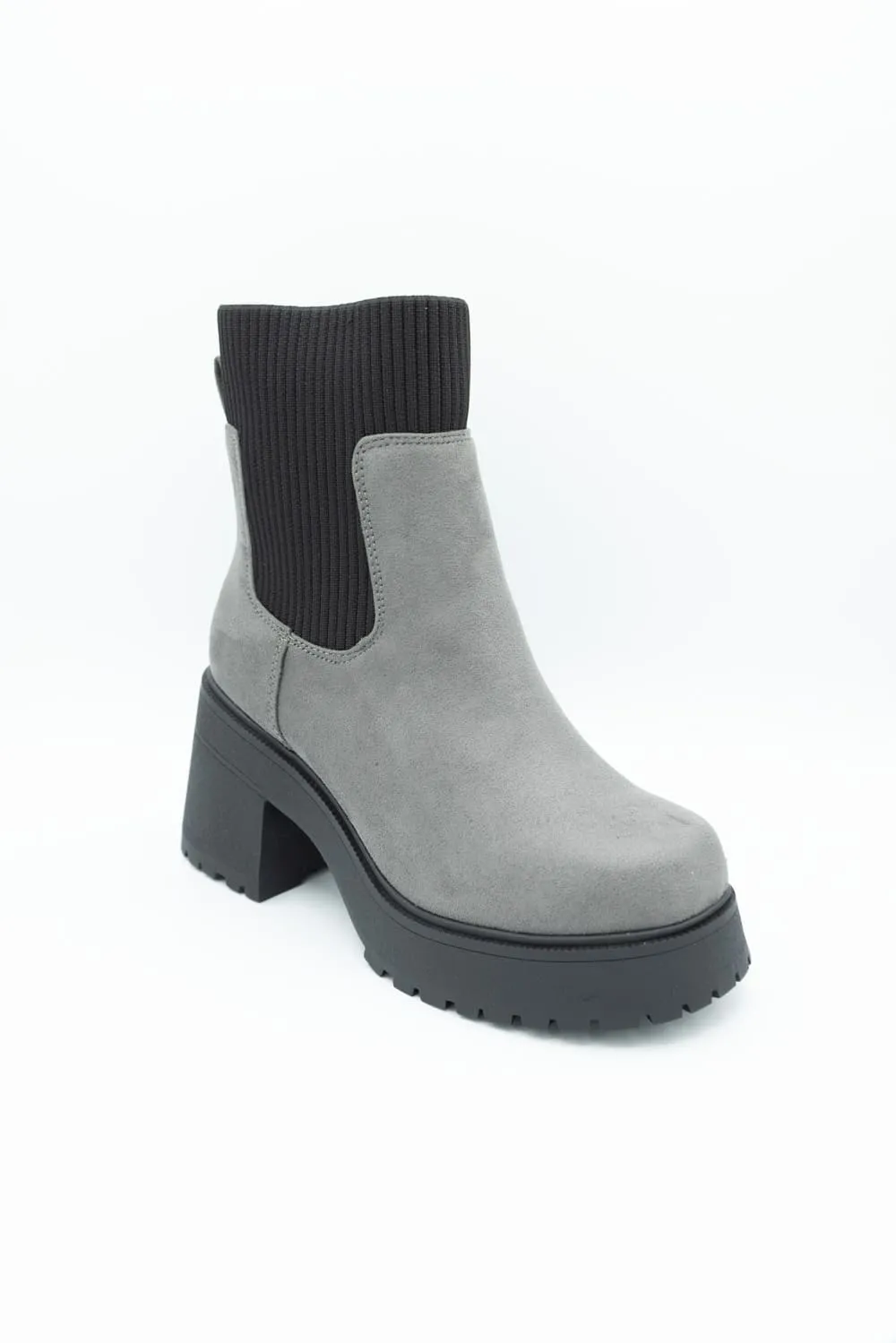 Soda Super Platform Booties for Women in Charcoal | SUPER-S DEEP CHA