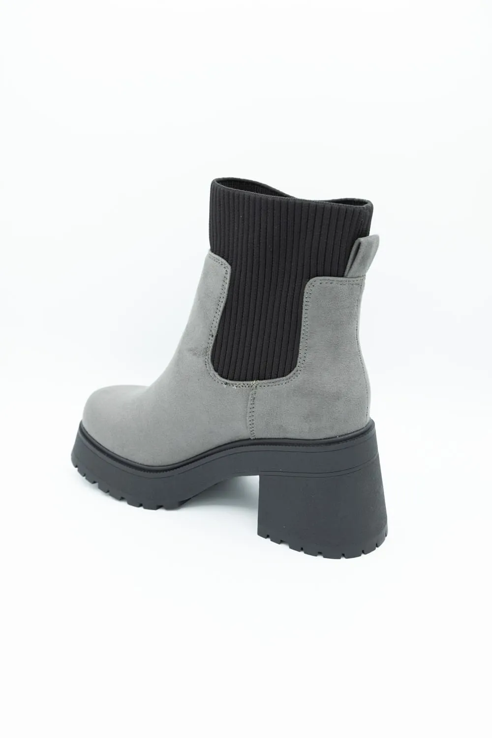 Soda Super Platform Booties for Women in Charcoal | SUPER-S DEEP CHA