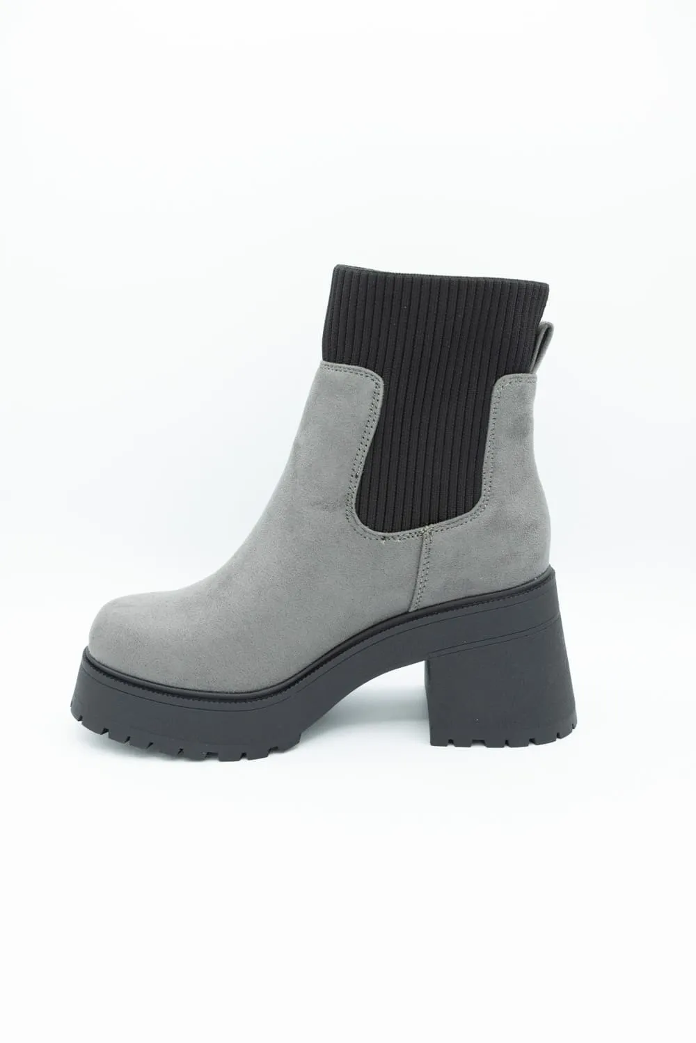 Soda Super Platform Booties for Women in Charcoal | SUPER-S DEEP CHA