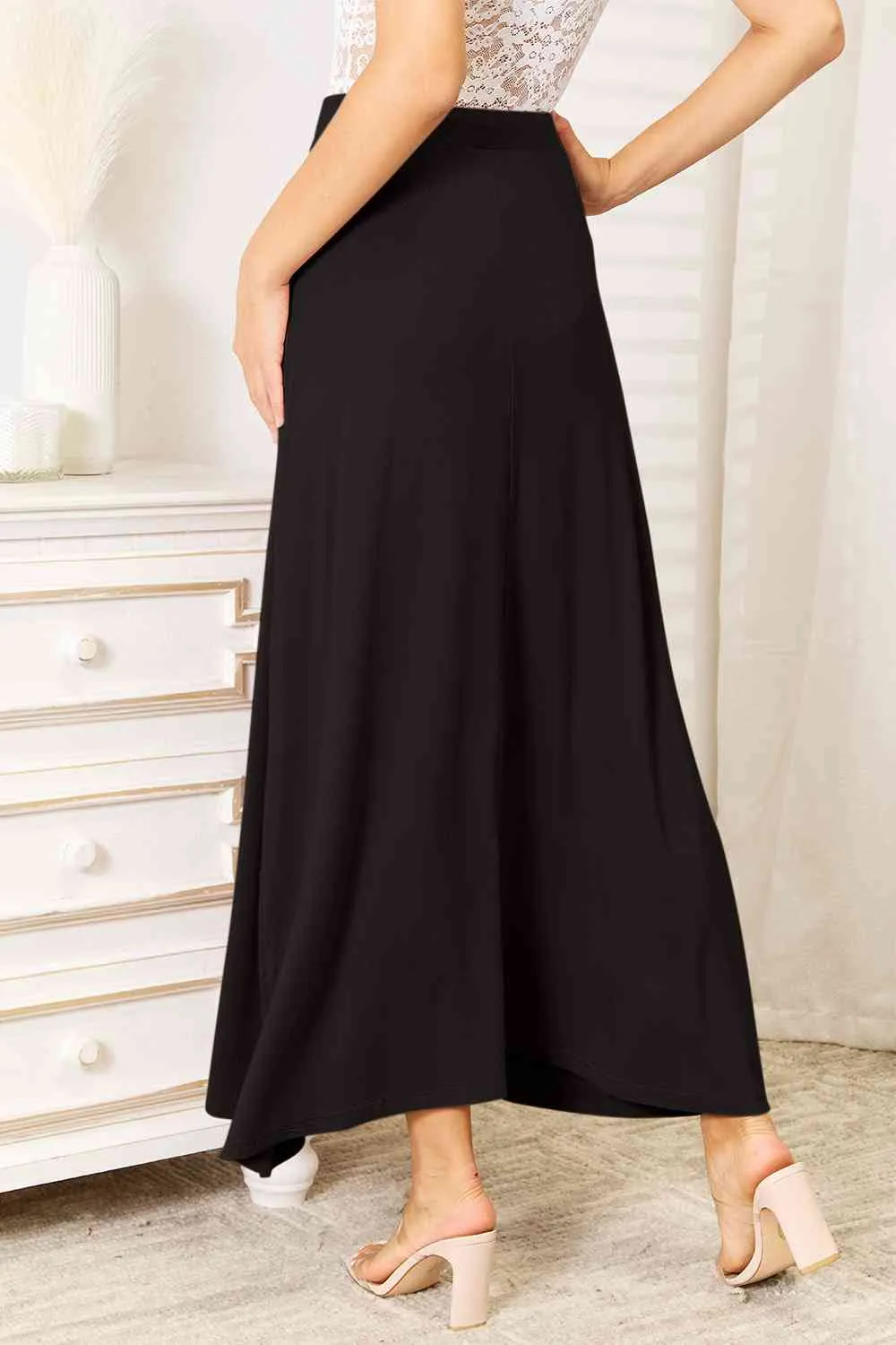 Soft and Sweet Maxi Skirt- 3 Colors (Taupe, Green, Black)