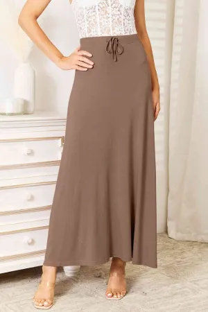 Soft and Sweet Maxi Skirt- 3 Colors (Taupe, Green, Black)