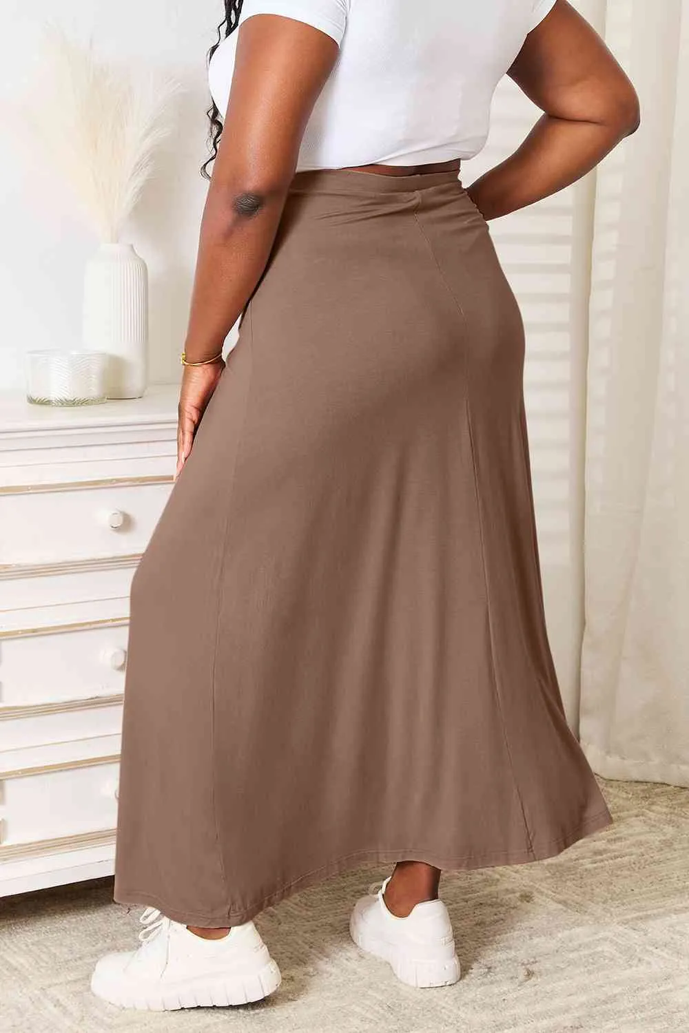 Soft and Sweet Maxi Skirt- 3 Colors (Taupe, Green, Black)