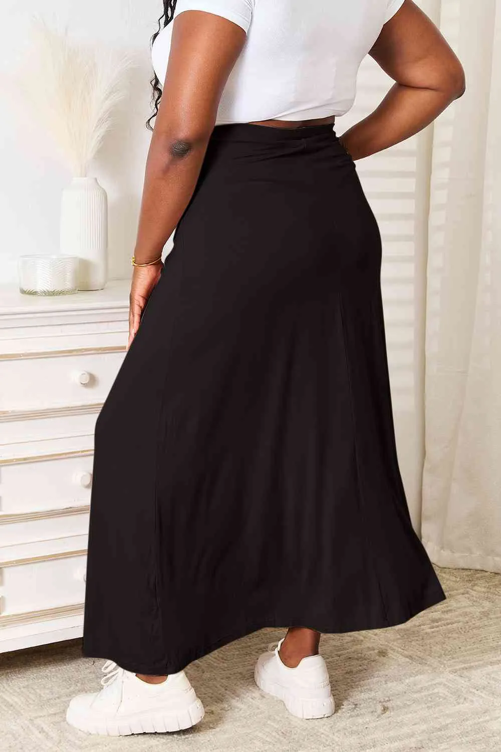 Soft and Sweet Maxi Skirt- 3 Colors (Taupe, Green, Black)