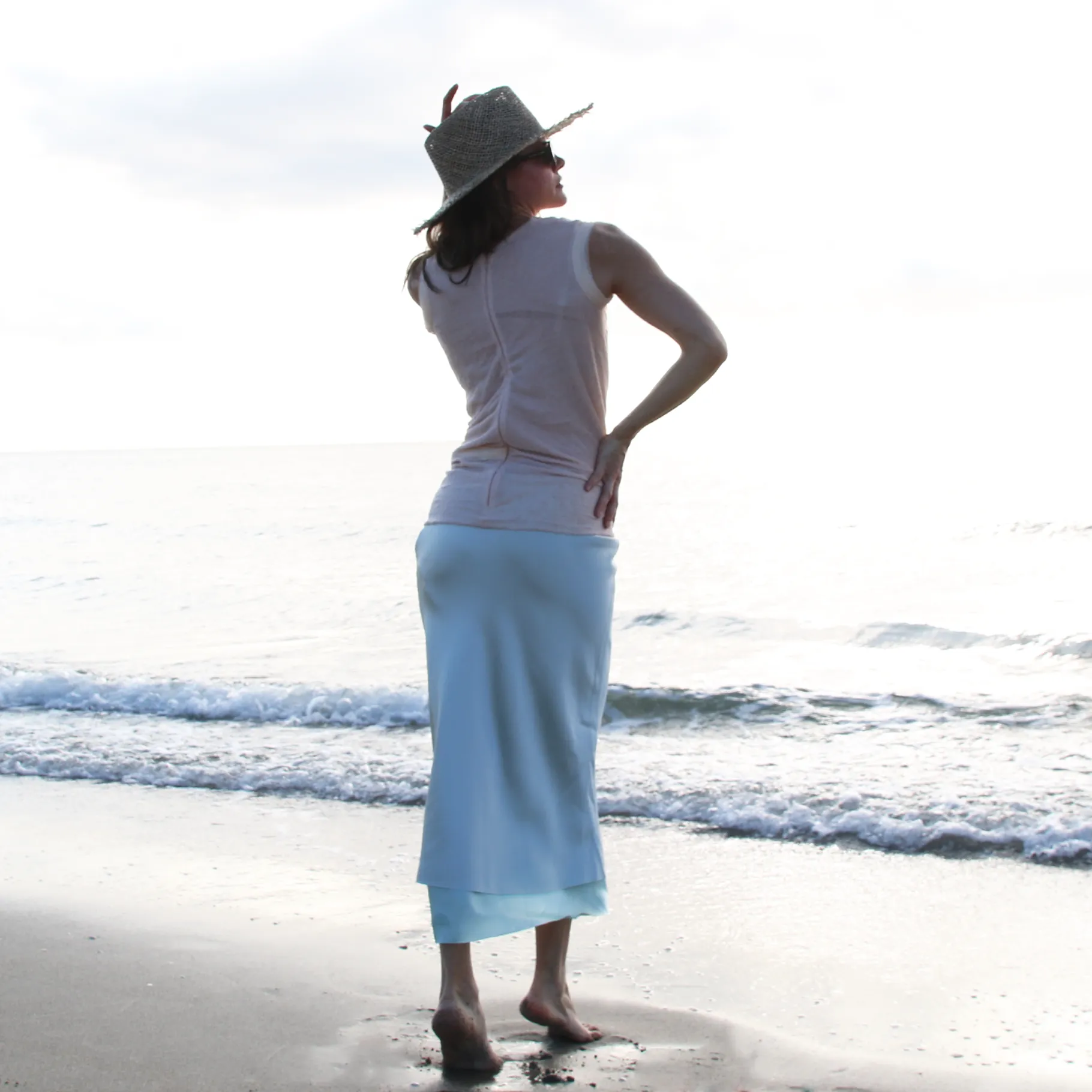 Soft Petal Draped Blouse