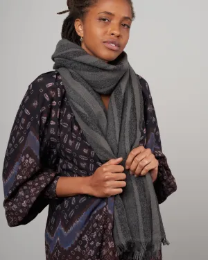 soft stripe sciarpa scarf - ash stripes