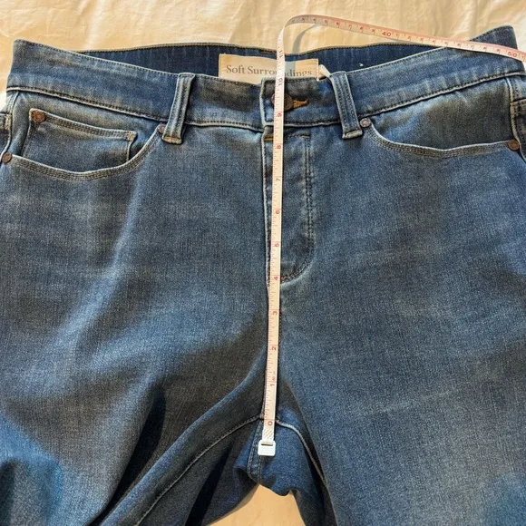 Soft Surroundings The Ultimate Denim Relaxed Straight Pull On Jeans - Size PM