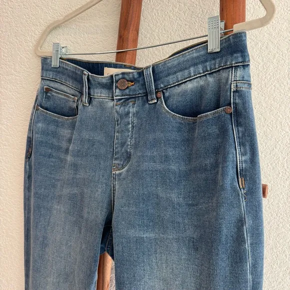 Soft Surroundings The Ultimate Denim Relaxed Straight Pull On Jeans - Size PM