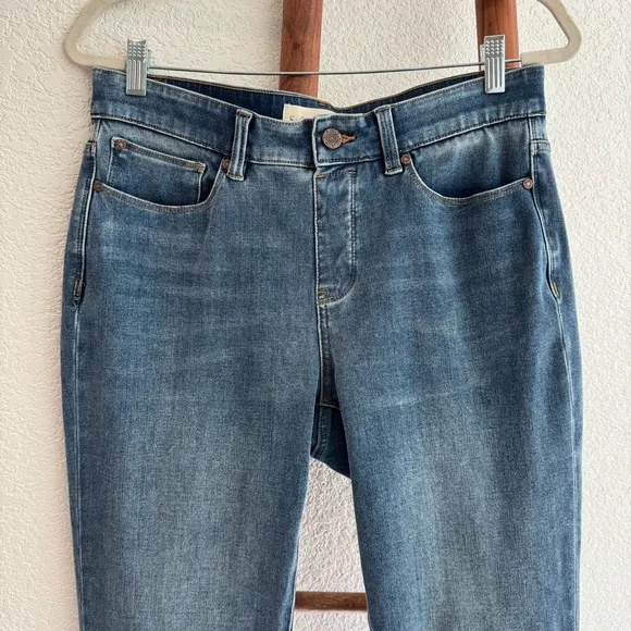 Soft Surroundings The Ultimate Denim Relaxed Straight Pull On Jeans - Size PM