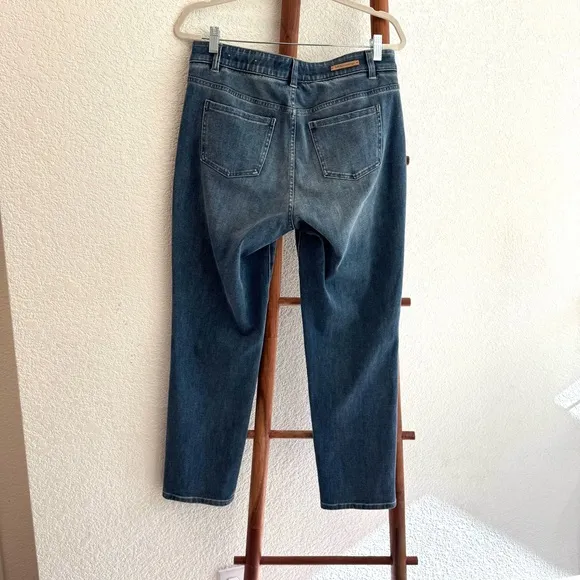 Soft Surroundings The Ultimate Denim Relaxed Straight Pull On Jeans - Size PM
