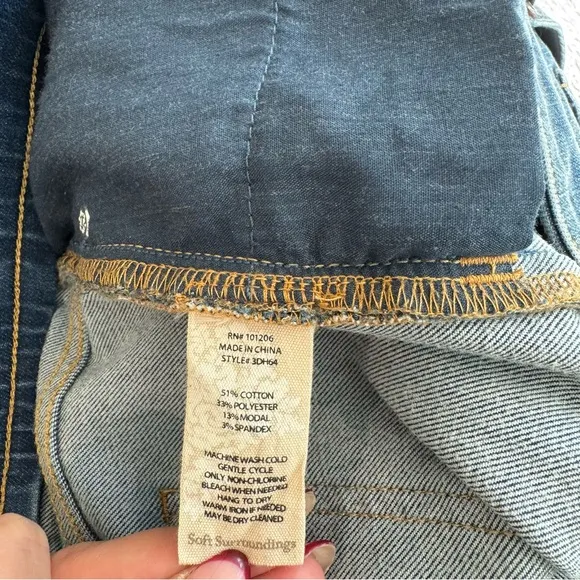 Soft Surroundings The Ultimate Denim Relaxed Straight Pull On Jeans - Size PM