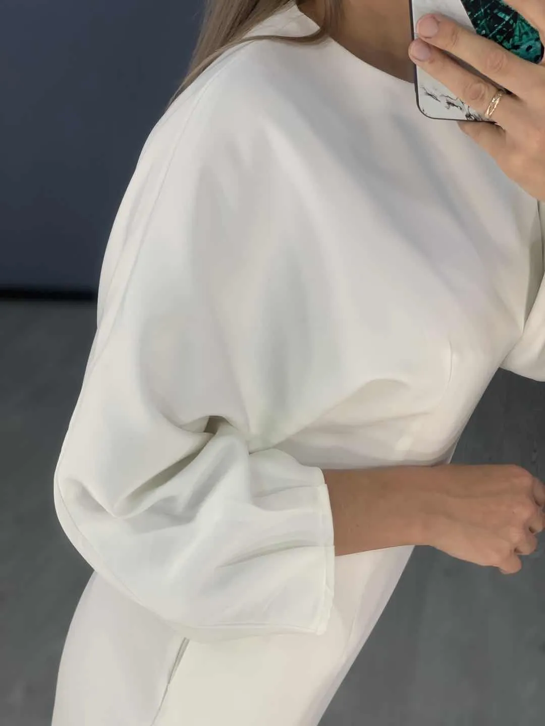 Solid Color Dress Women Slim Dress