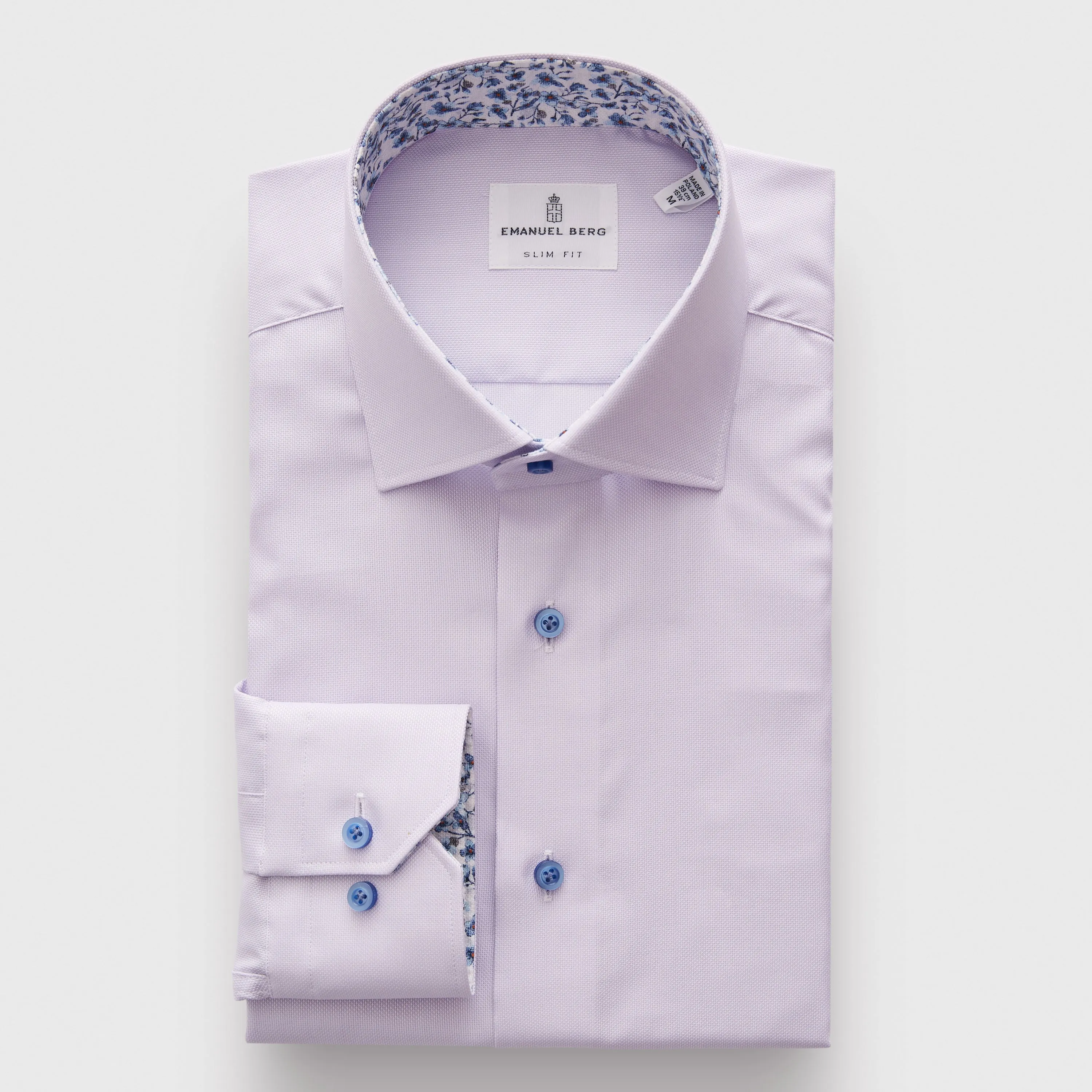 Solid Oxford Sport Luxury Shirt with Contrast
