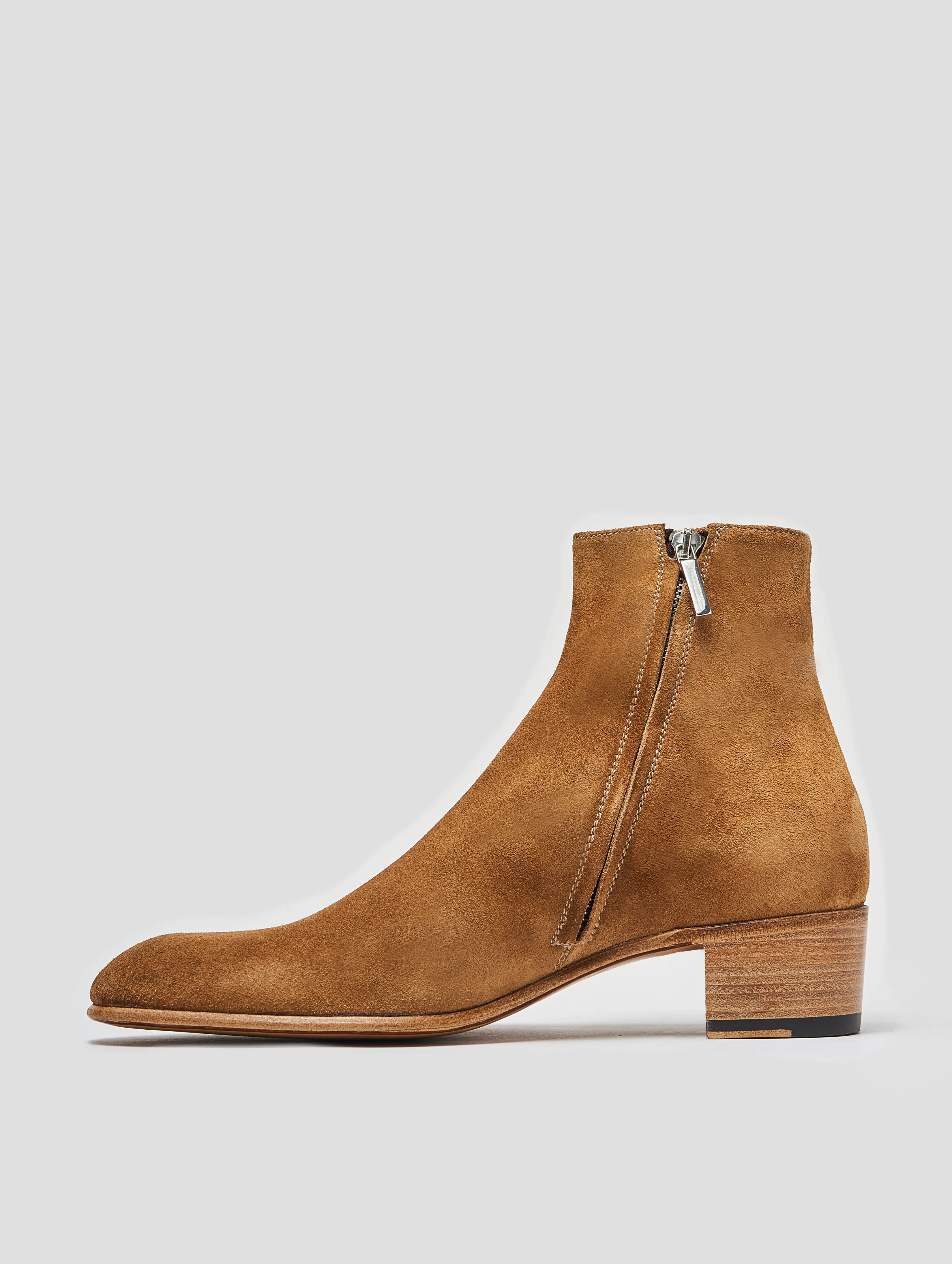 SONNY 40MM ANKLE BOOT IN TOBACCO SUEDE