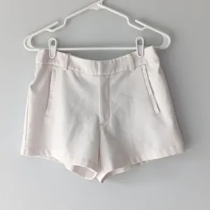 Sophie Rue Shorts Lined Textured Pockets 4&quot; Inseam 10&quot; Rise White Medium