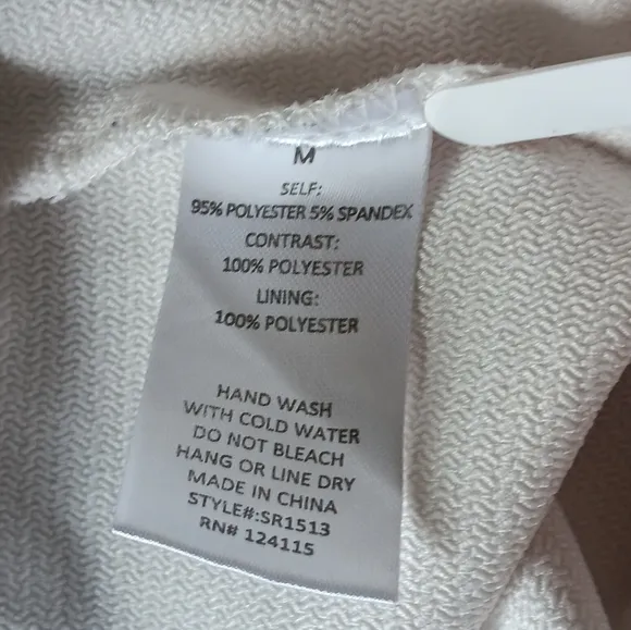 Sophie Rue Shorts Lined Textured Pockets 4&quot; Inseam 10&quot; Rise White Medium