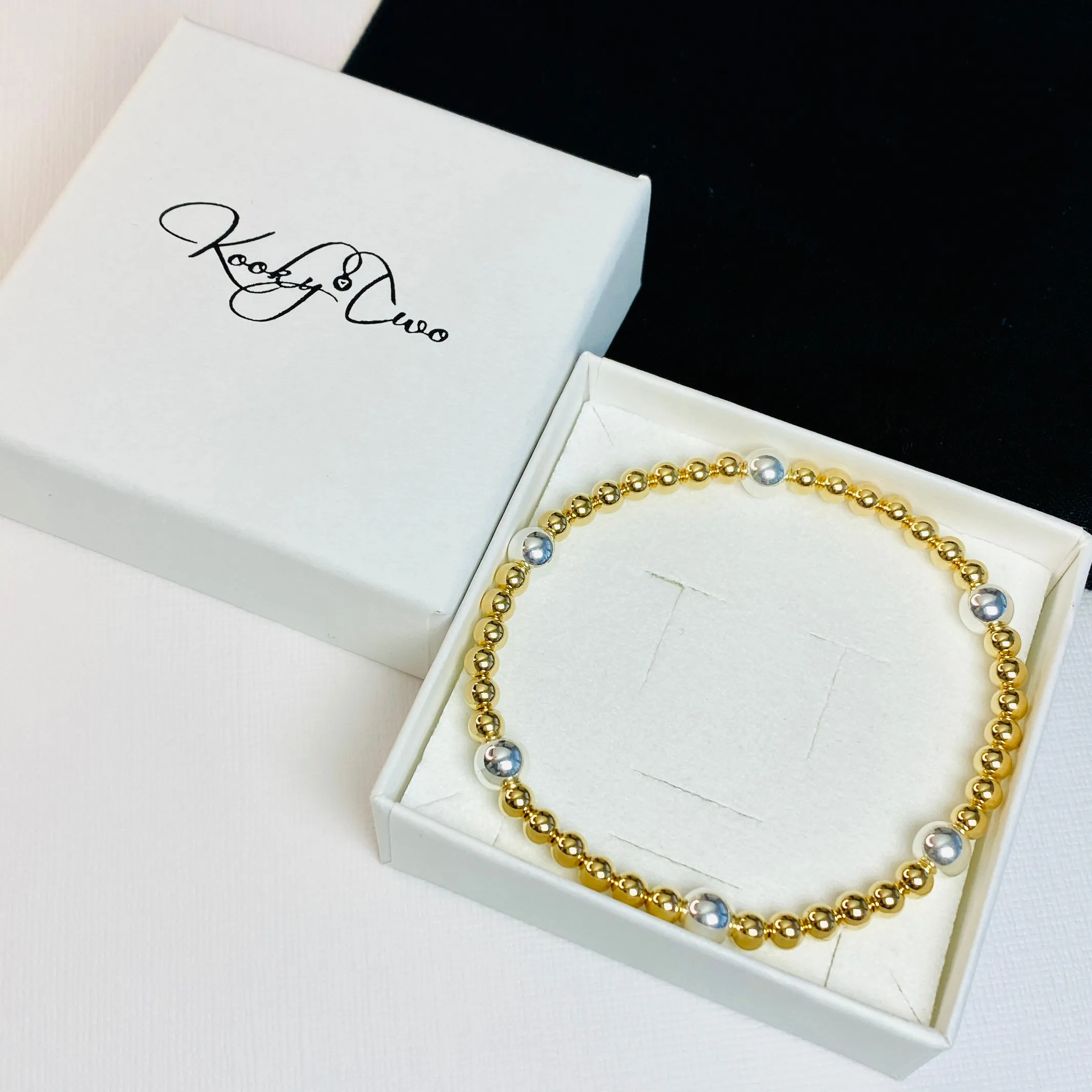 SPHERE | Gold and Silver Bead Bracelet