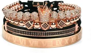 Stainless Steel Crown Bracelets for Men