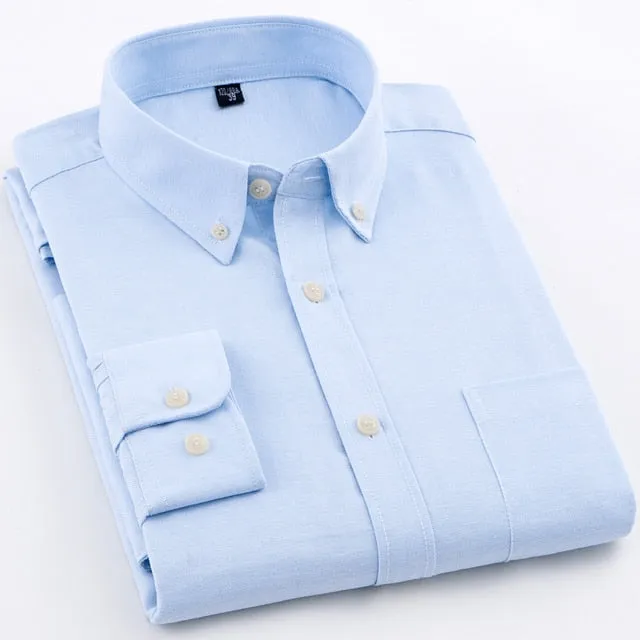 Standard Fit Long Sleeve Oxford Shirt