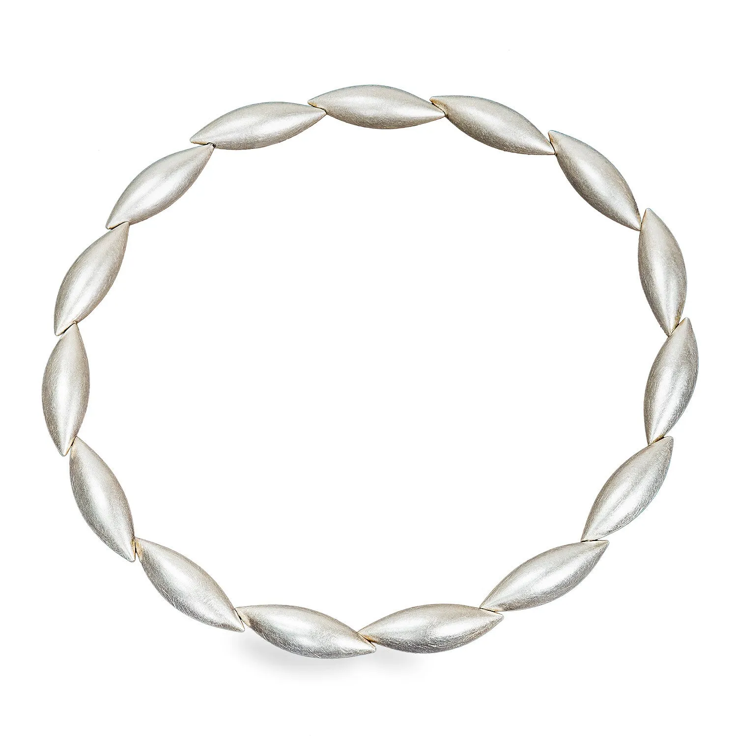 Sterling Silver Cocoon Collier~15 Pods
