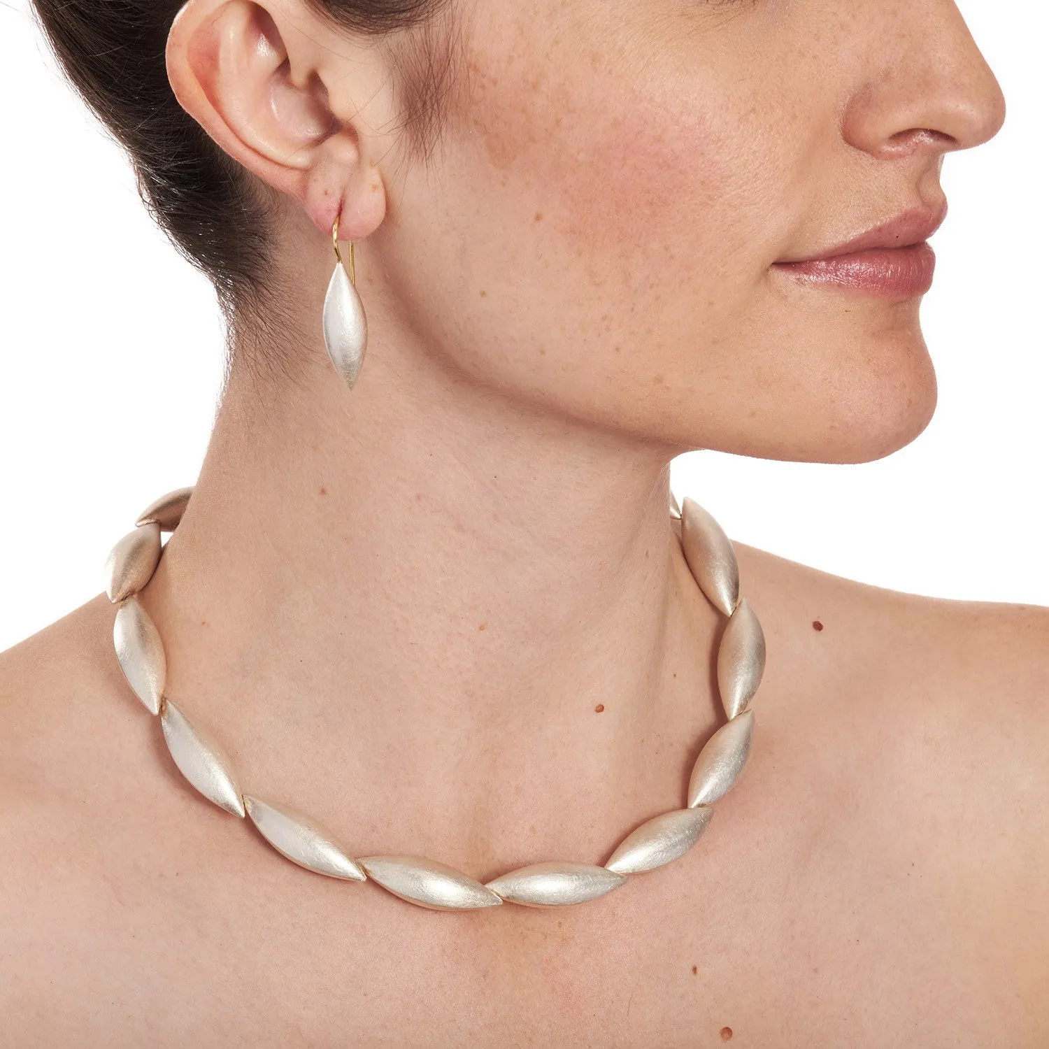 Sterling Silver Cocoon Collier~15 Pods