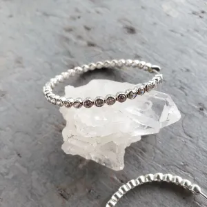 Sterling Silver Topaz Hoops