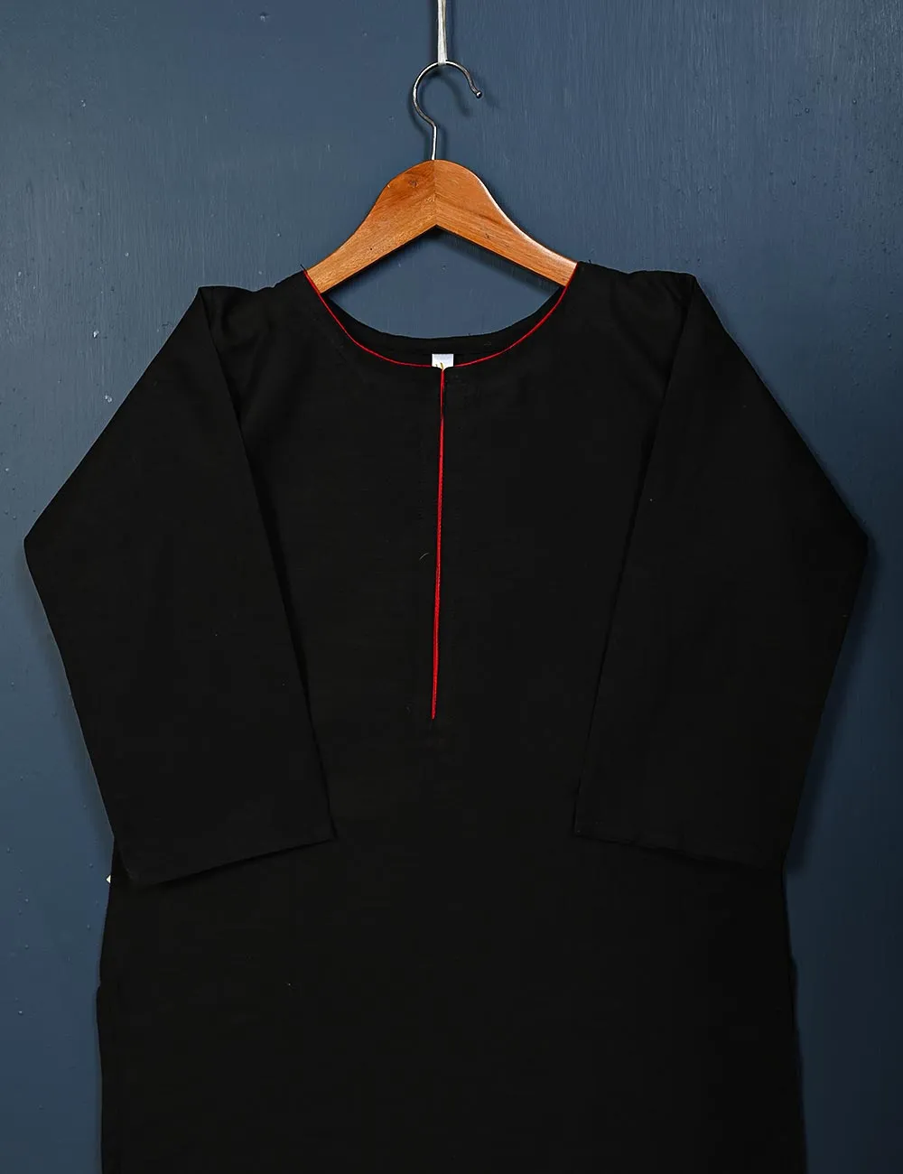 STP-005F-Black - 2Pc Cotton Stitched