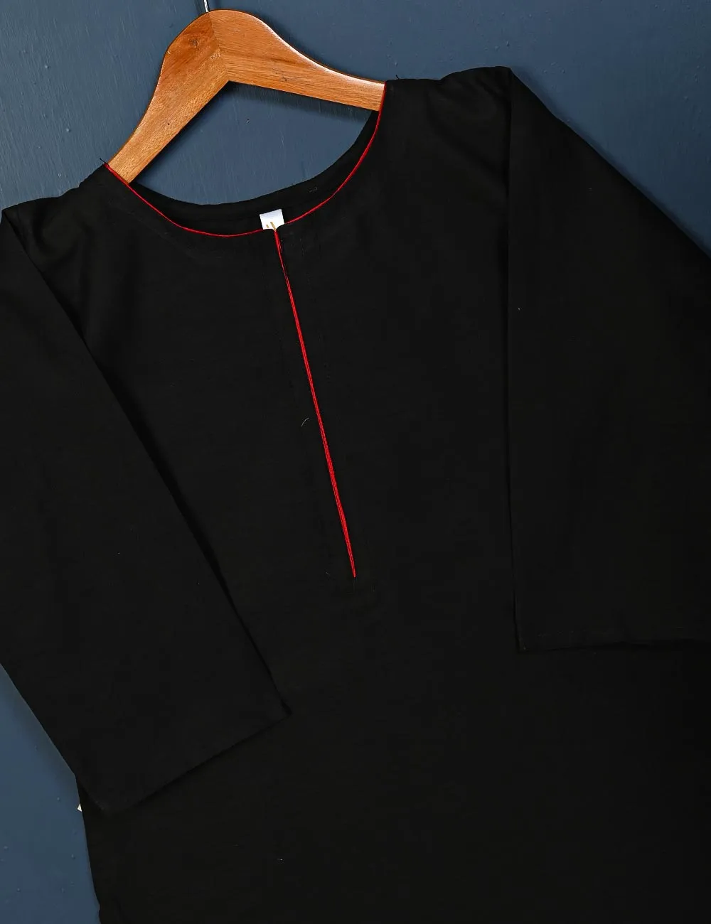 STP-005F-Black - 2Pc Cotton Stitched