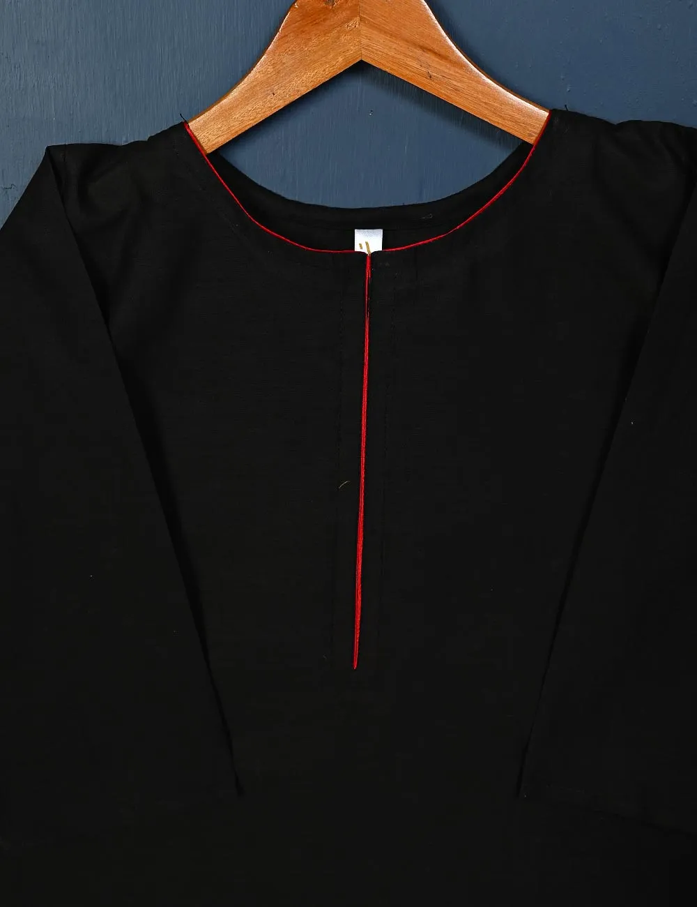 STP-005F-Black - 2Pc Cotton Stitched