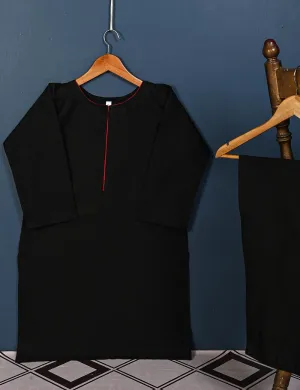 STP-005F-Black - 2Pc Cotton Stitched
