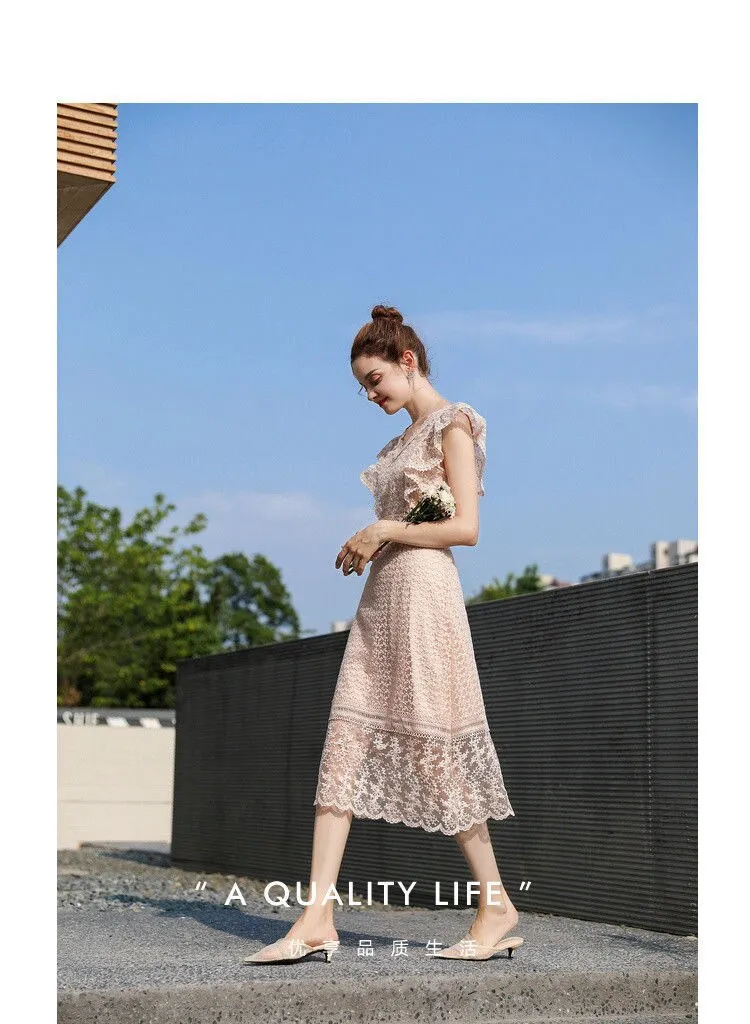 Summer Dress Office Lace Maxi Dress