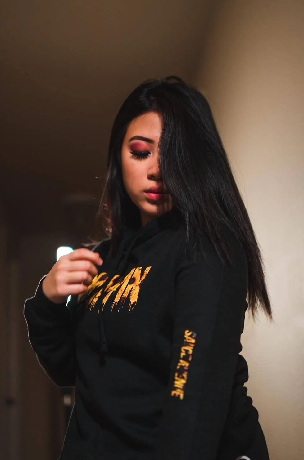 Sunflower Drippin (V3) | Black Hoodie