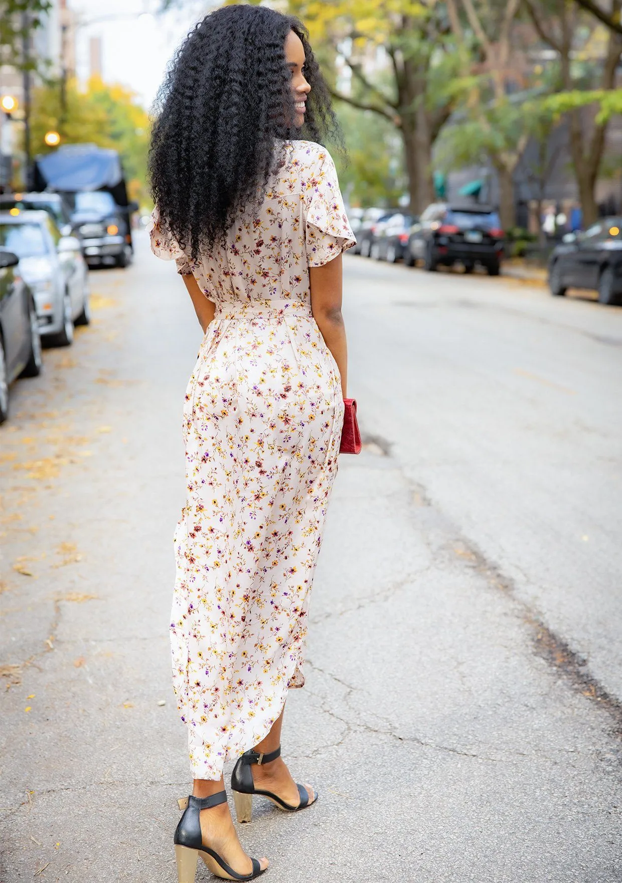 Sweet As Honey Floral Midi Dress