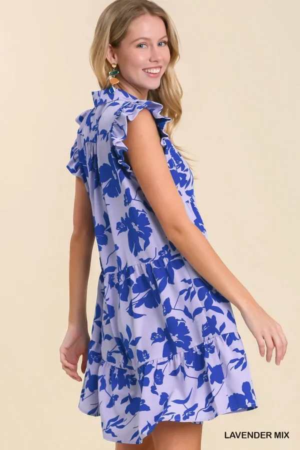 Sweet Talk Me Lavender Floral Dress