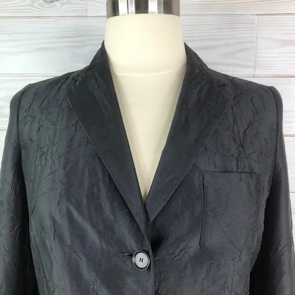 Talbots Blazer Career Jacket Silk Size 12