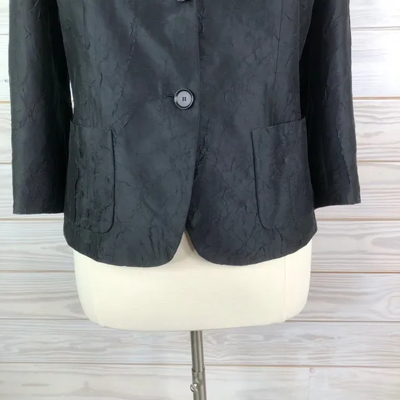 Talbots Blazer Career Jacket Silk Size 12