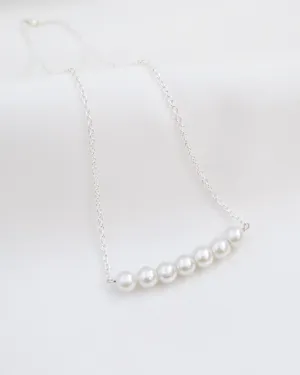 Tamara Pearls Bar Necklace