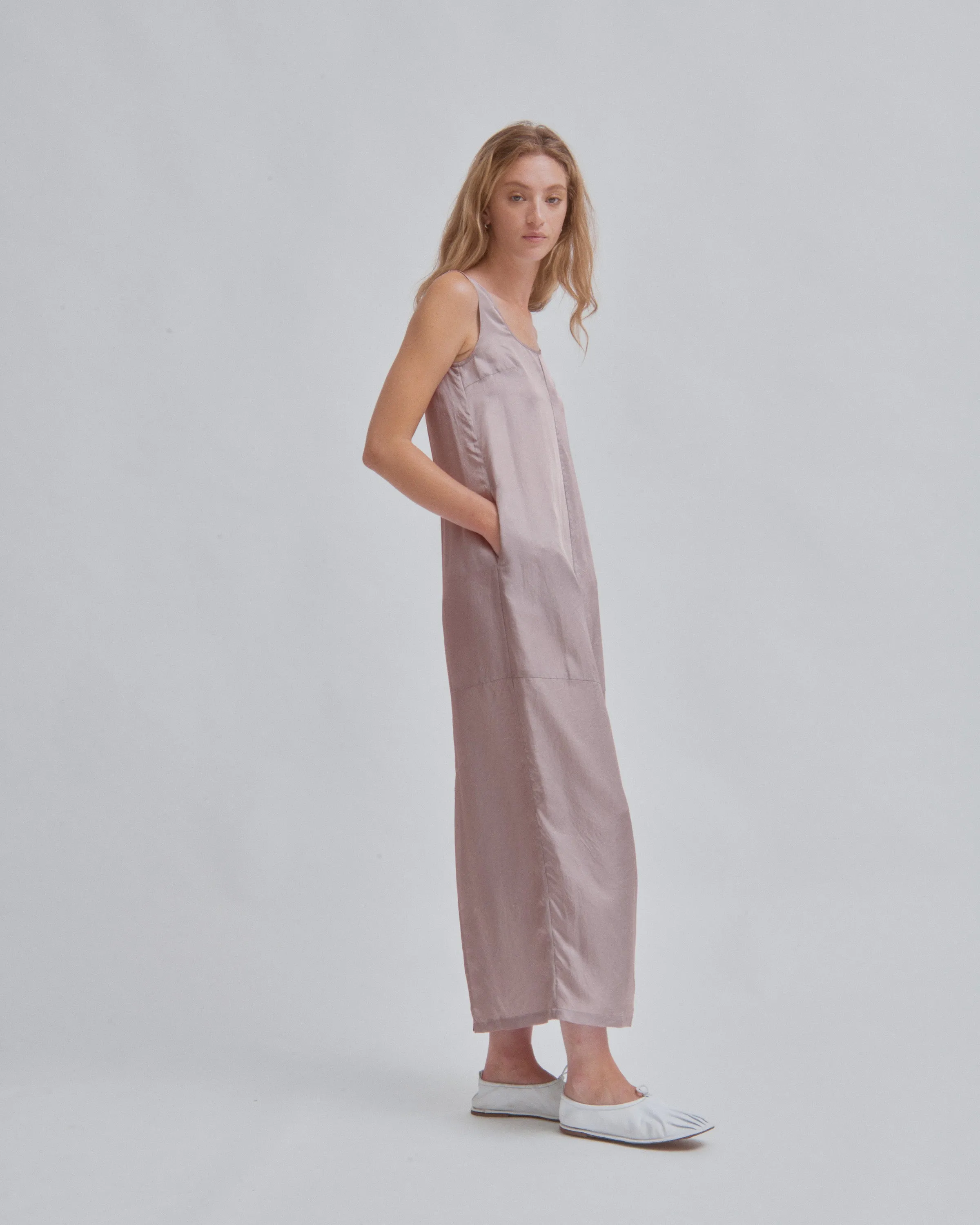 Tank Dress in Stone
