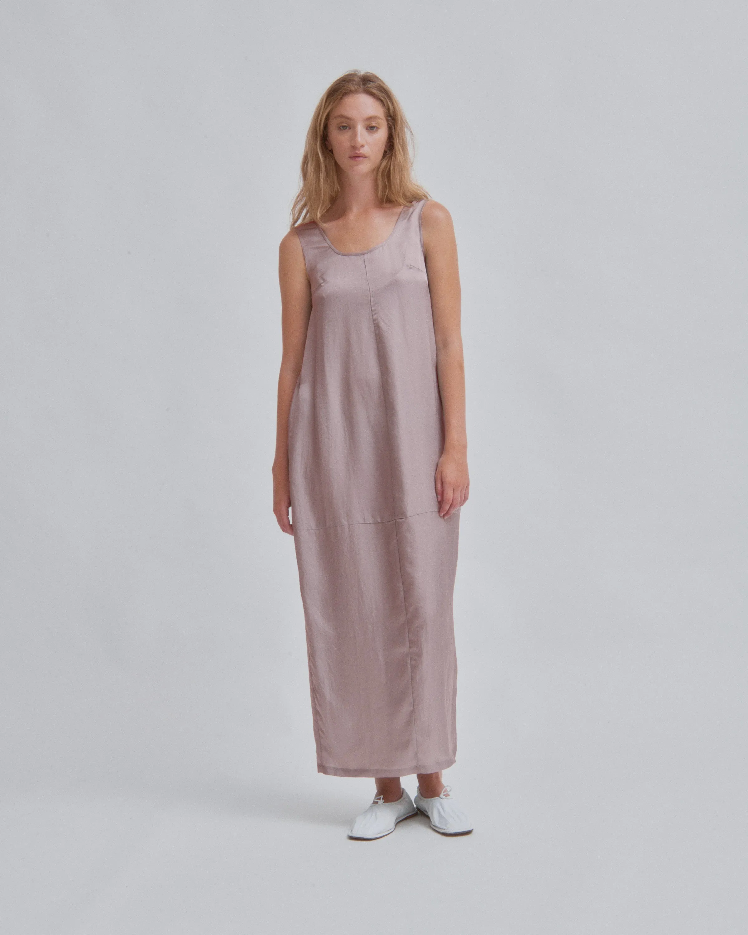 Tank Dress in Stone