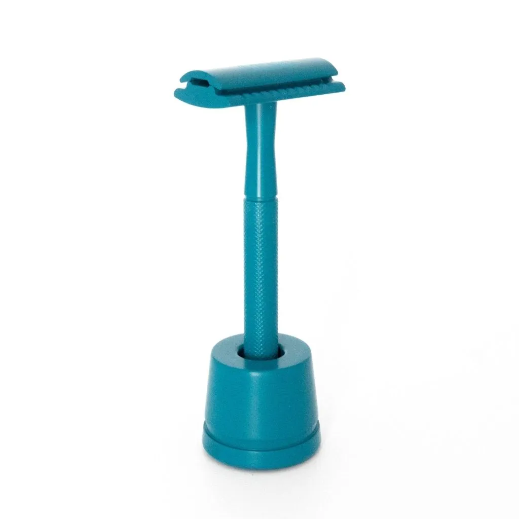 Teal Safety Razor | Reusable, Eco-friendly Razor (Includes 10x blades)
